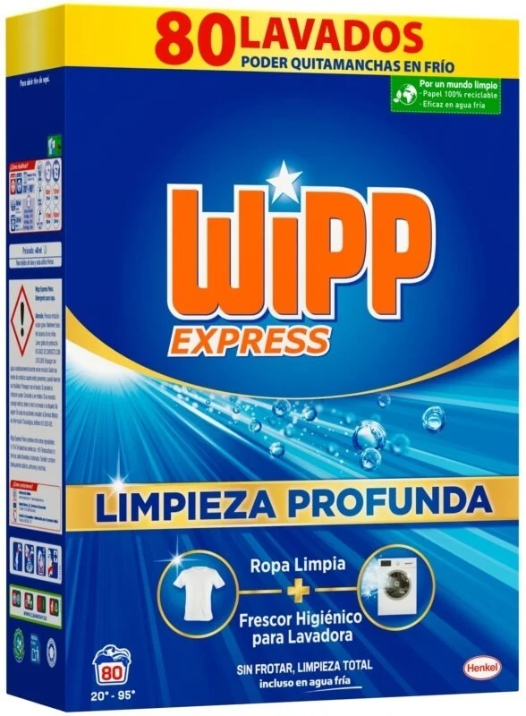 Wipp Express Detergente en Polvo 80D 4Kg