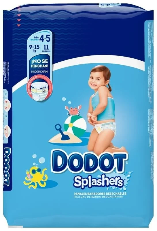 Dodot Splashers Talla 4 Pañales Bañadores Desechables 11U 9-15kg