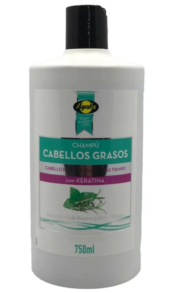 Ayala Champú Cabellos Grasos con Keratina 750 ml
