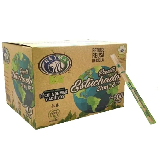 POPOTE REYMA 500PZ (A) CORTO BIODEGRADABLE