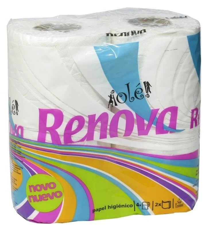 Renova Ole Papel Higiénico 2C 4 Rollos