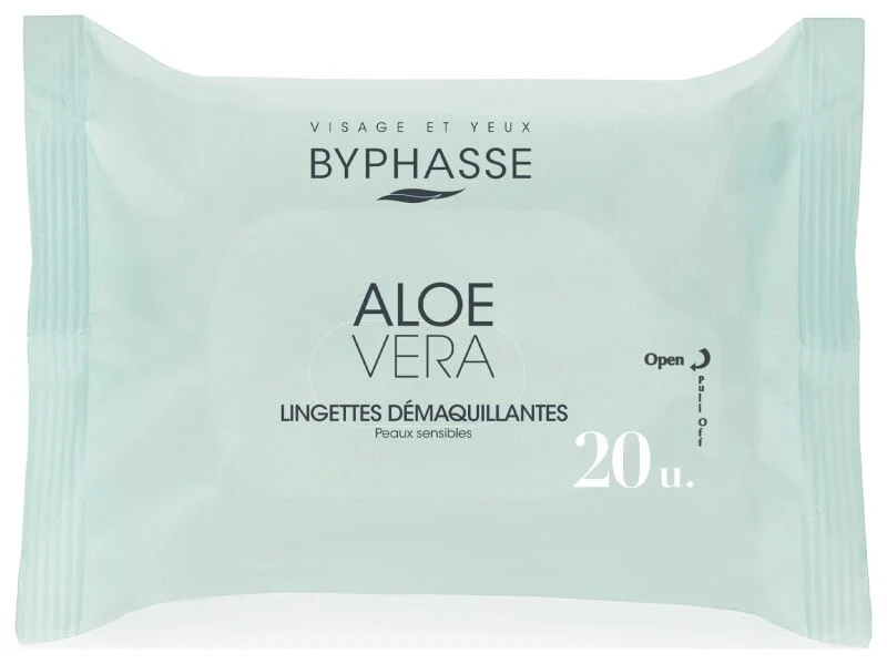 Byphasse Aloe Vera Toallitas Desmaquillantes 20 Unidades