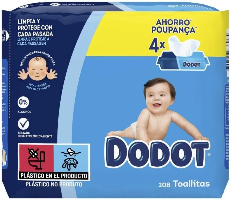 Dodot Toallitas Húmedas Bebé 208 uds (4x52)