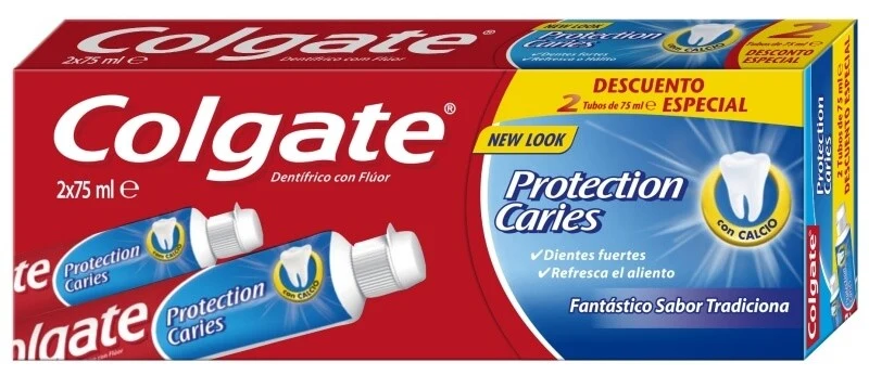 Colgate Proteccion Caries Pasta de Dientes Pack 2x75 ml