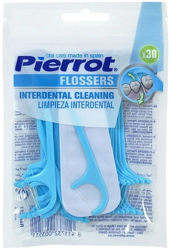 Pierrot Flossers Hilo Dental con Mango 30 Unidades
