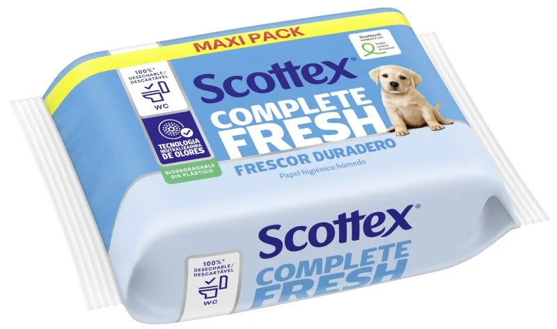 Scottex Fresh Papel Higiénico Húmedo 74U