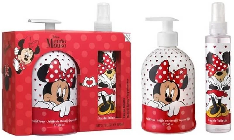 Disney Minnie Mouse Set Jabón de Manos 500 ml y Body Spray 150 ml