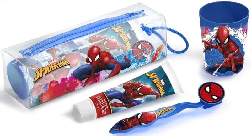 Lorenay Marvel Spider-Man Set de Higiene Bucal Infantil 4 Piezas