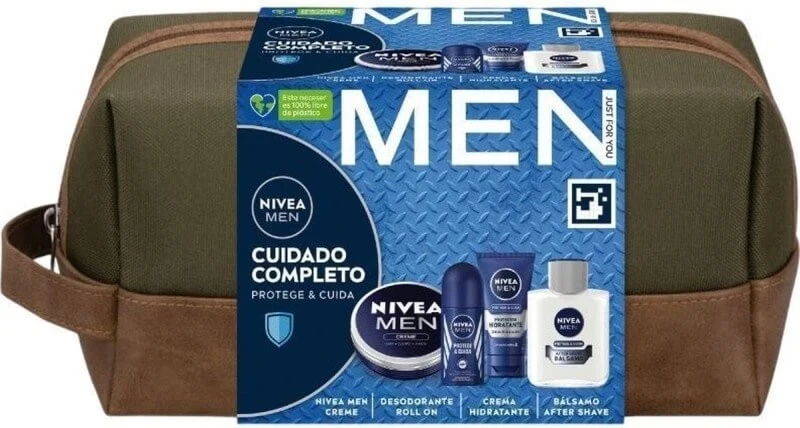 Nivea Men Cuidado Completo Neceser de Aseo Hombre Set 4 Piezas