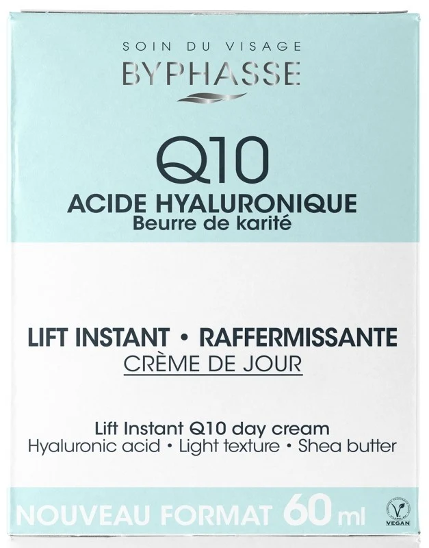 Byphasse Q10 Crema de Día con Ácido Hialurónico y Manteca de Karité 60 ml