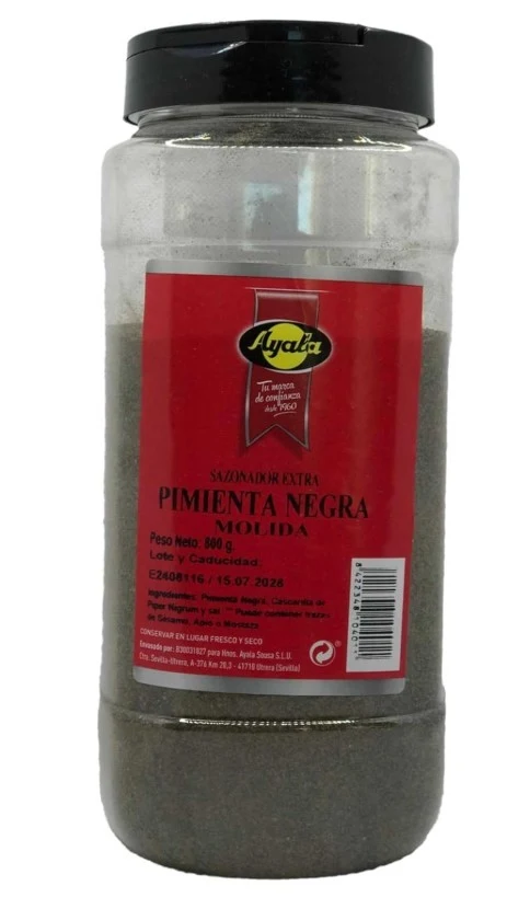 Ayala Pimienta Negra Molida 800G