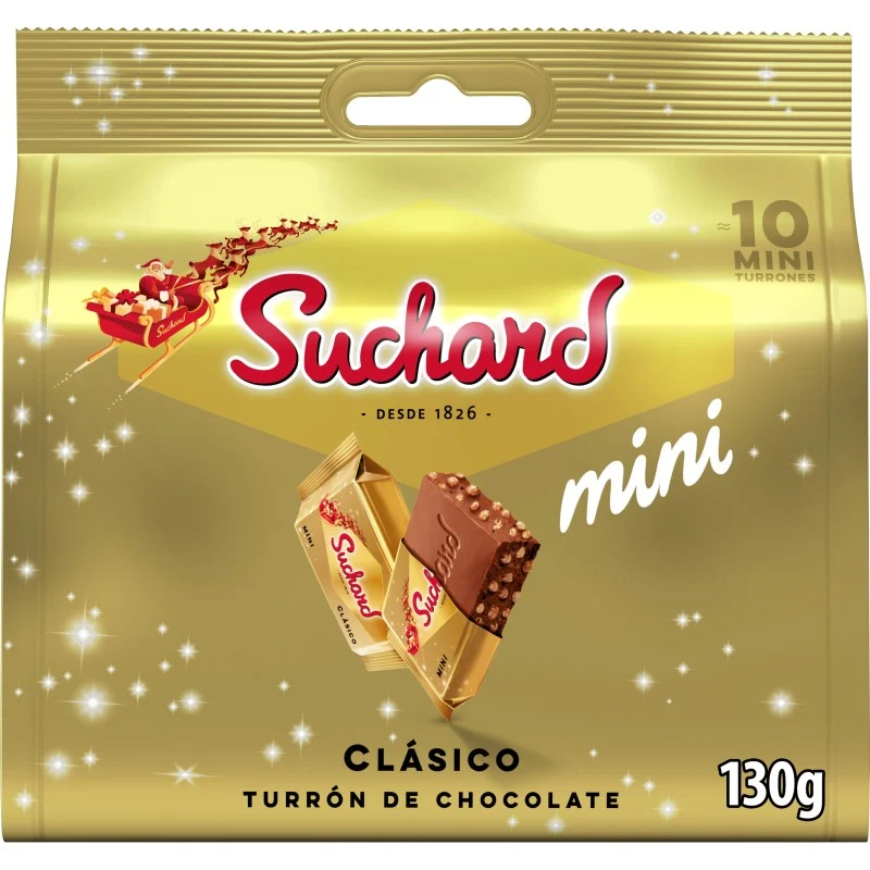 Suchard Mini Turrón de Chocolate Clásico 130G