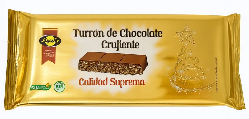 Ayala Turrón de Chocolate Crujiente 200 g