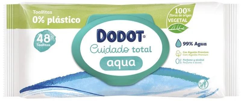 Dodot Cuidado Total Aqua Toallitas para Bebé 48U