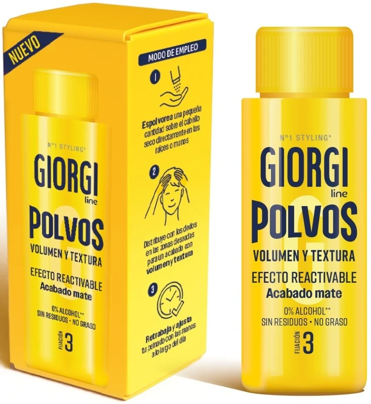 Giorgi Line Polvos Volumen y Textura Efecto Reactivable