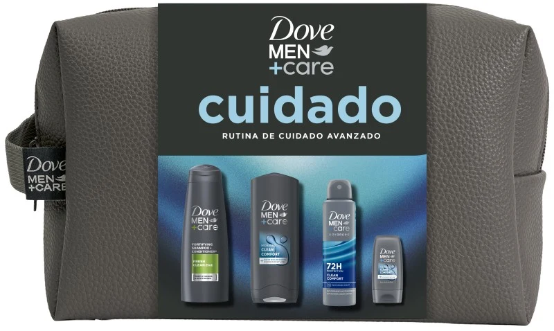 Dove Men+Care Cuidado Rutina de Cuidado Avanzado Neceser 4 pzas