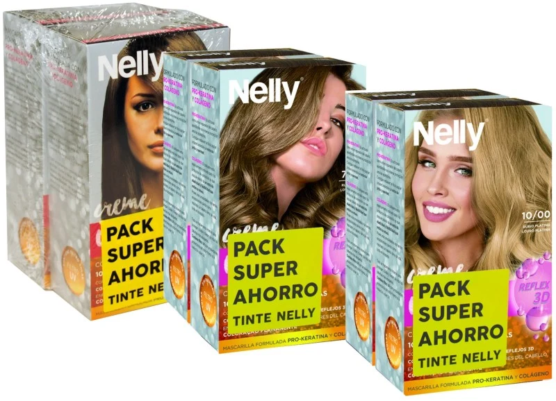 Nelly Color 7/50 Tinte de Pelo Rojo Intenso Pack Ahorro