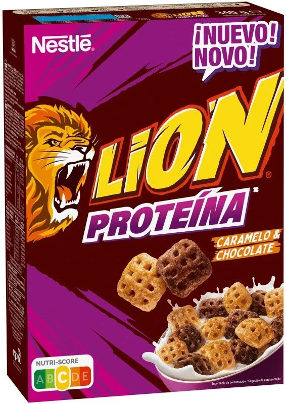Nestlé Lion Proteína Cereales de Caramelo & Chocolate 340g
