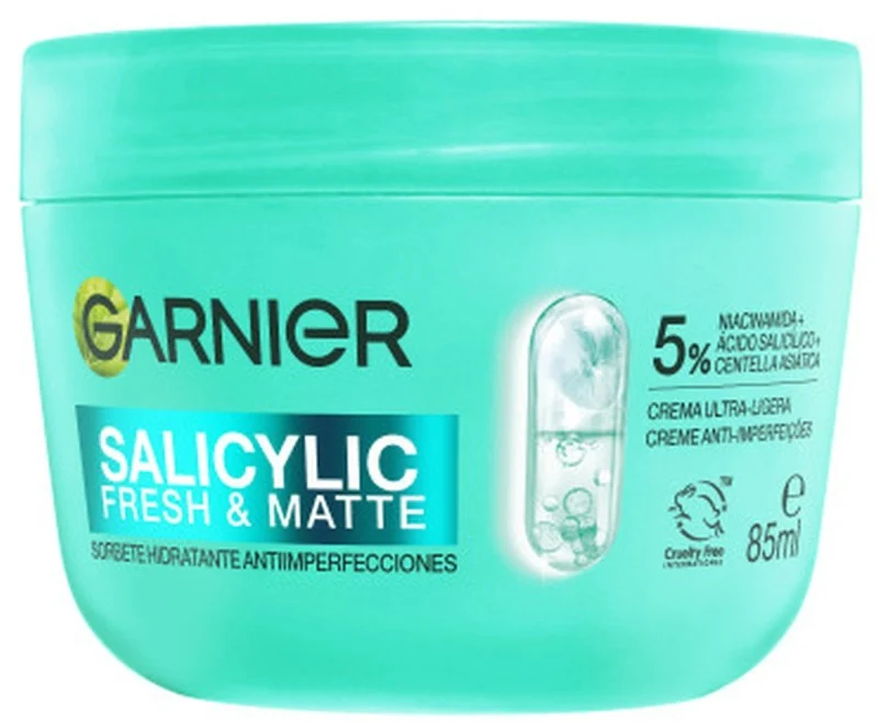 Garnier Salicylic Fresh & Matte Sorbete Hidratante Antiimperfecciones 85 ml