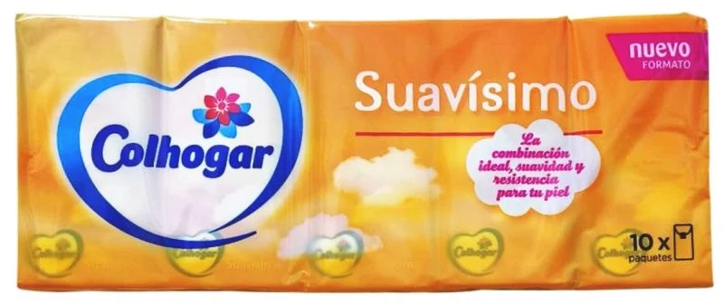 Colhogar Suavísimo Pañuelos de Bolsillo 10 paquetes