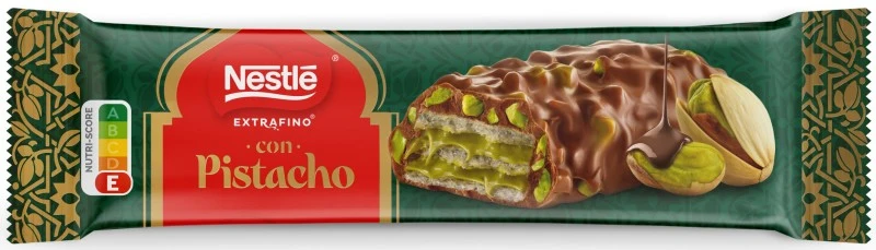 Nestlé Extrafino con Pistacho Barrita de Chocolate con Leche 30g