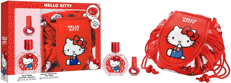 Hello Kitty Estuche Eau de Toilette 50 ml + Neceser + Esmalte de Uñas