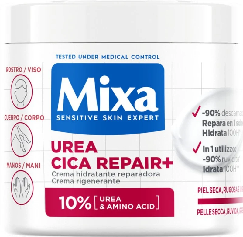 Mixa Urea Cica Repair+ Crema Hidratante Reparadora 400 ml
