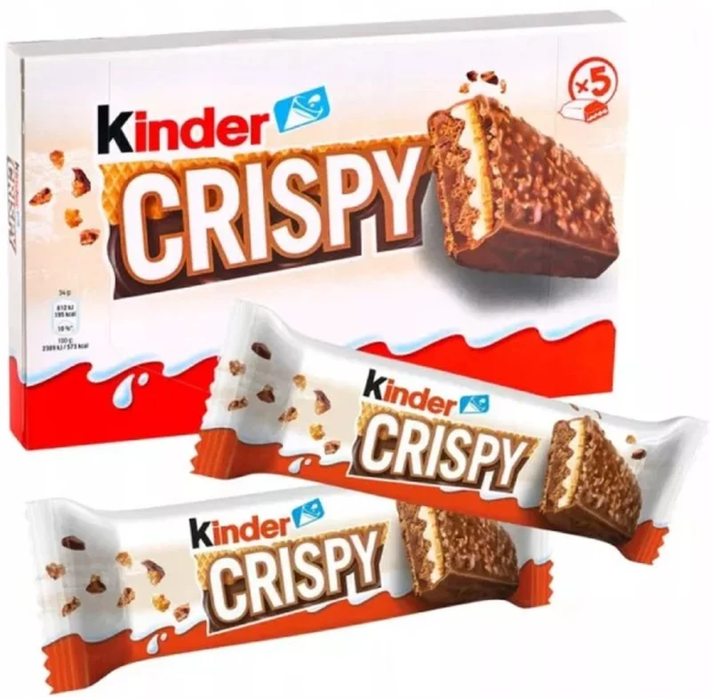 Kinder Crispy Barritas de Chocolate Pack x 5 170g