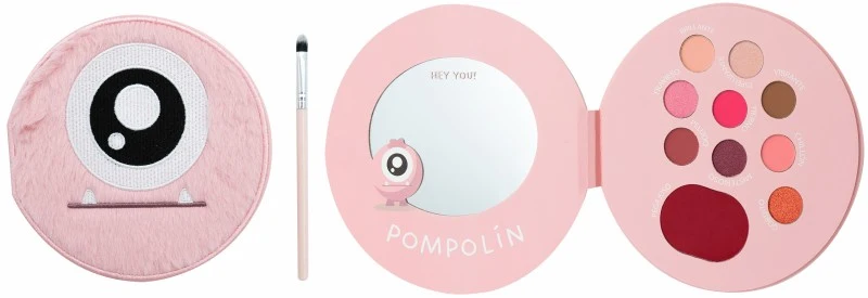 Jovo Pompolín Estuche de Maquillaje Infantil con Paleta y Pincel