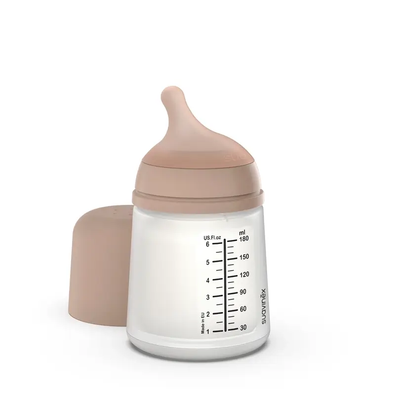 Suavinex Anti-colic Bottle Zero Zero 180 Ml, Adaptable Flow (A), +0 Months, Medium