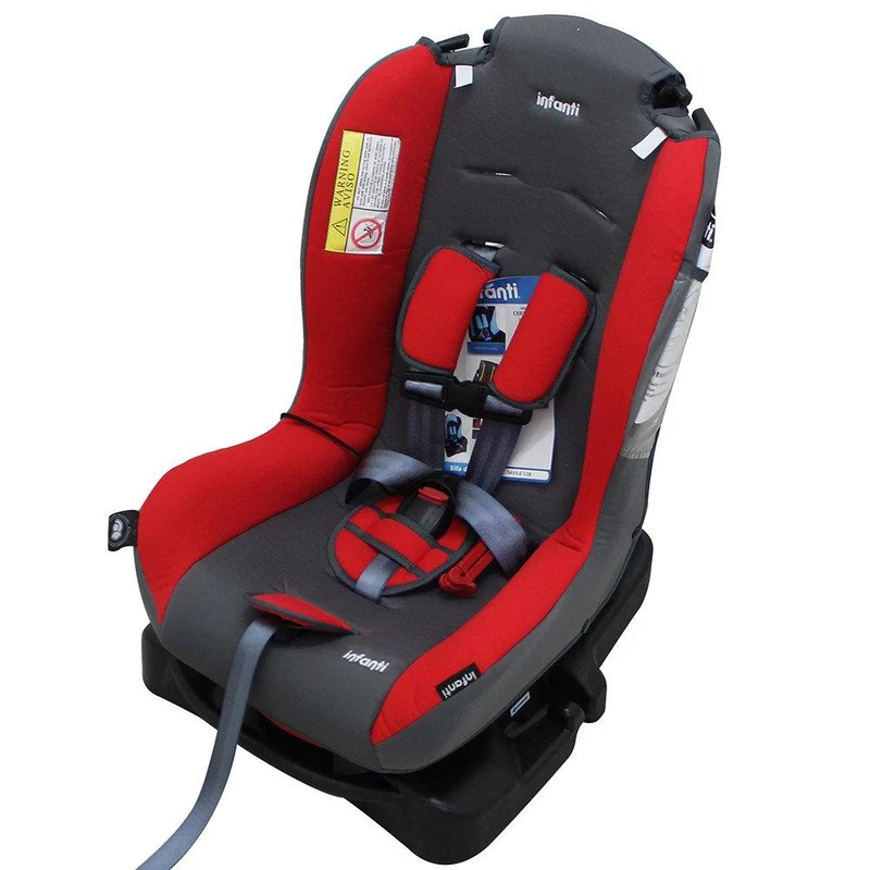 silla para carro dark grey red