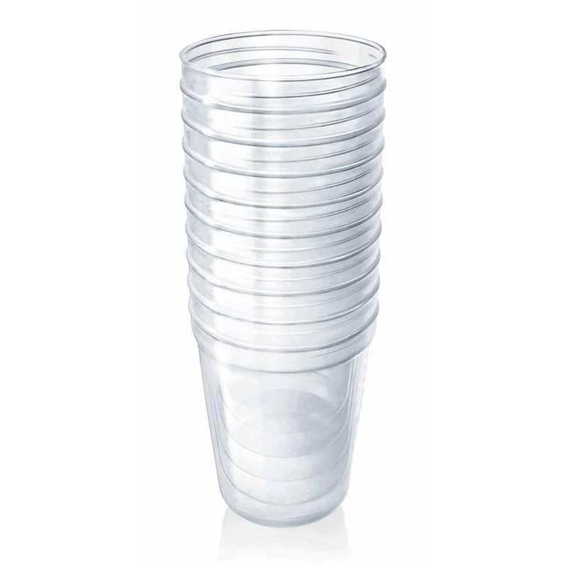 tarritos para leche materna sin tapa x 10 und
