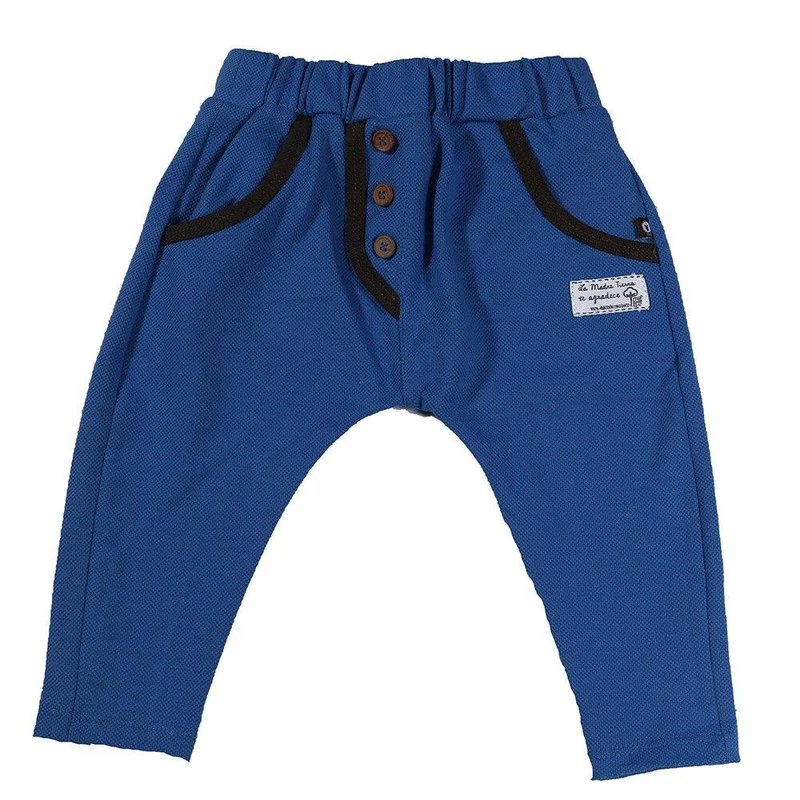 pantalon harem azul talla 3 6 m