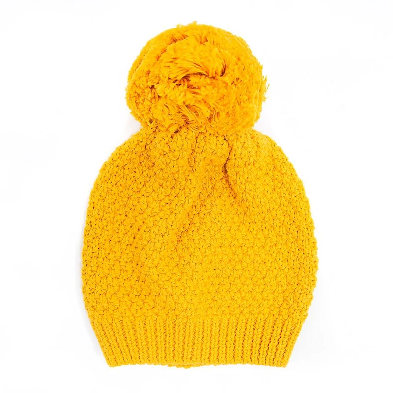 gorro unisex mostaza