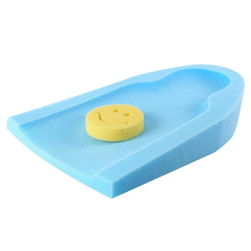 banera bebe inclinada anti reflujo azul