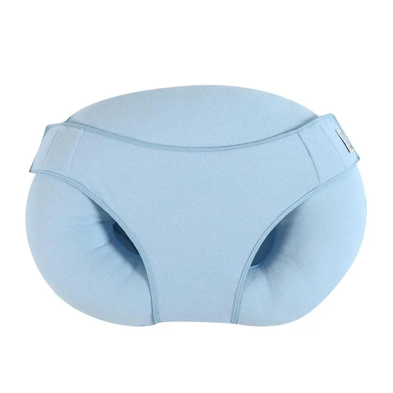 almohadon materno y cojin descansador azul