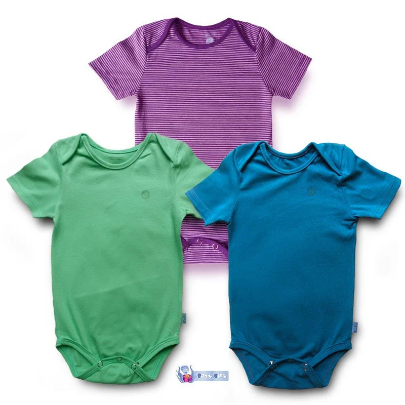 set x 3 bodies rayas moradas verde y azul rey 6m