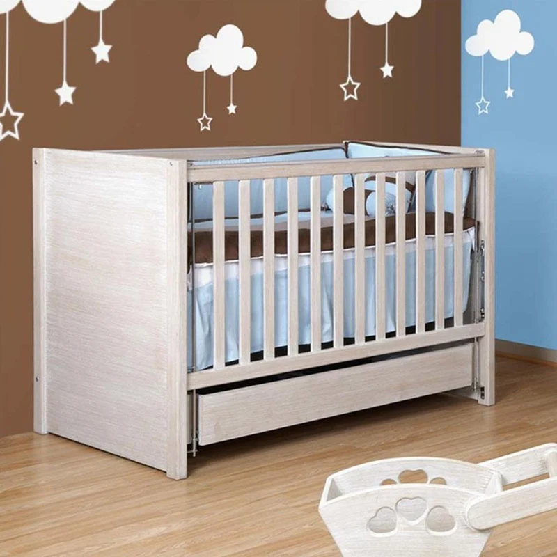cuna de 70x130 en madera color beige