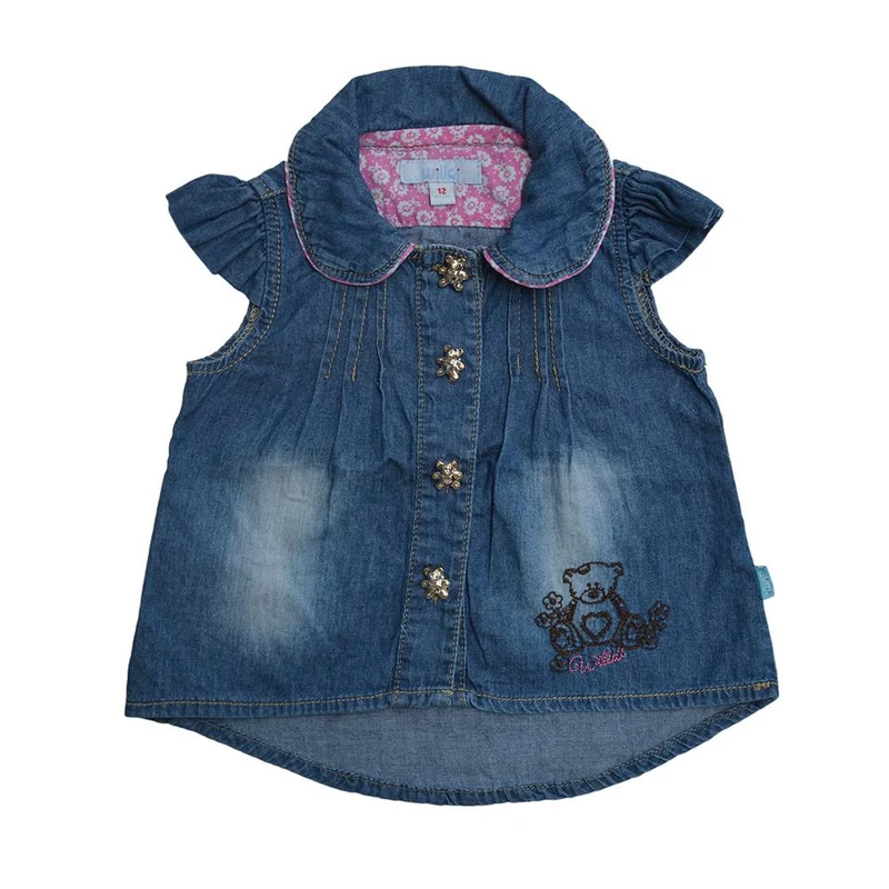 blusa azul birdie love 12m