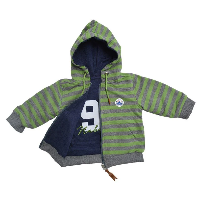 chaqueta american time verde rayas 2t
