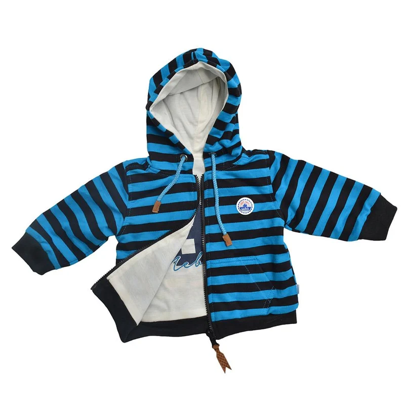 chaqueta american time azul rayas 24m