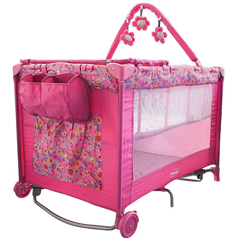 cuna corral magic pink