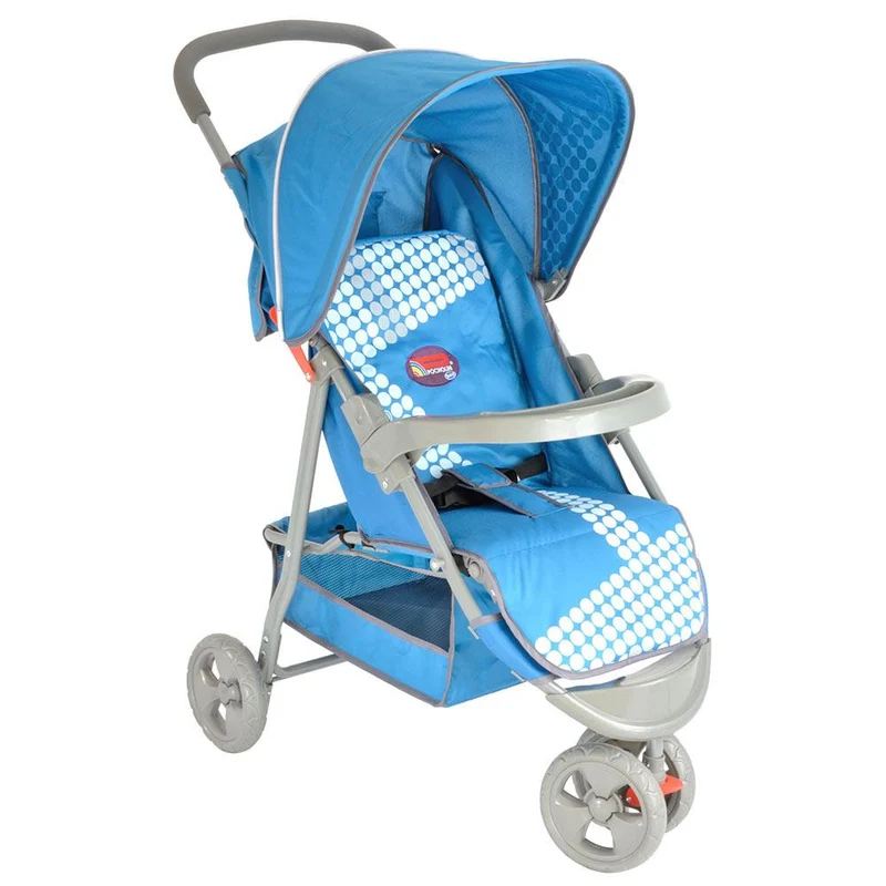 coche tres ruedas azul