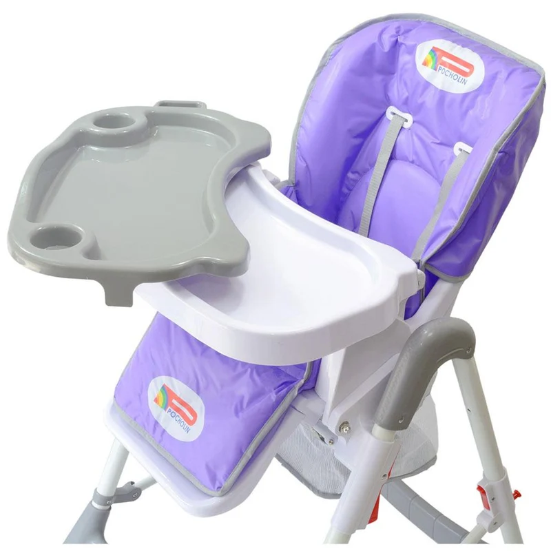 silla de comer morado