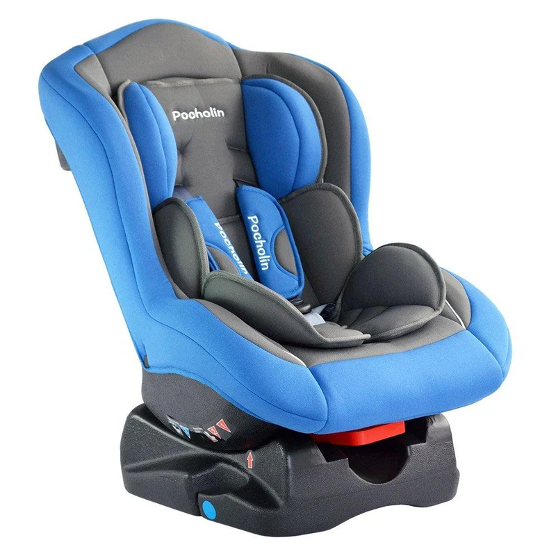 silla de carro azul
