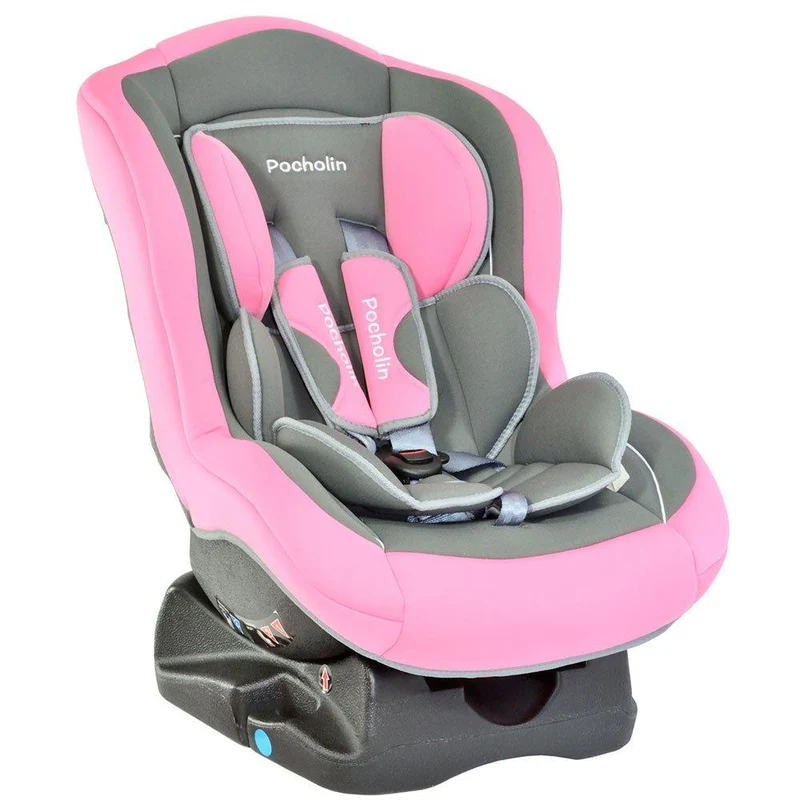 silla de carro rosado