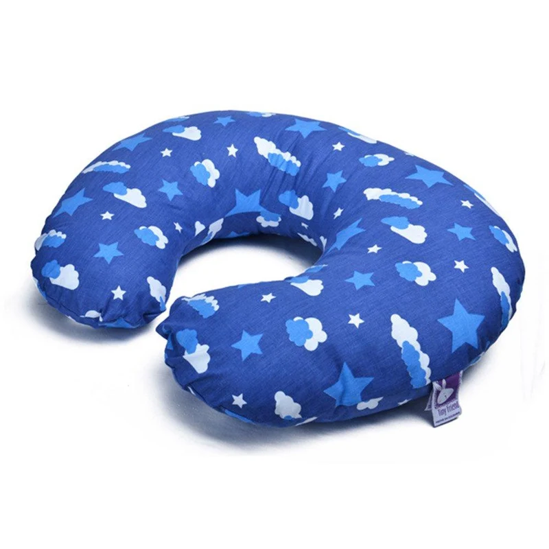 cojin lactancia incluye funda nubes azul oscuro