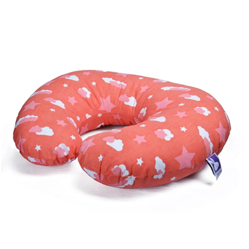 cojin lactancia incluye funda nubes salmon
