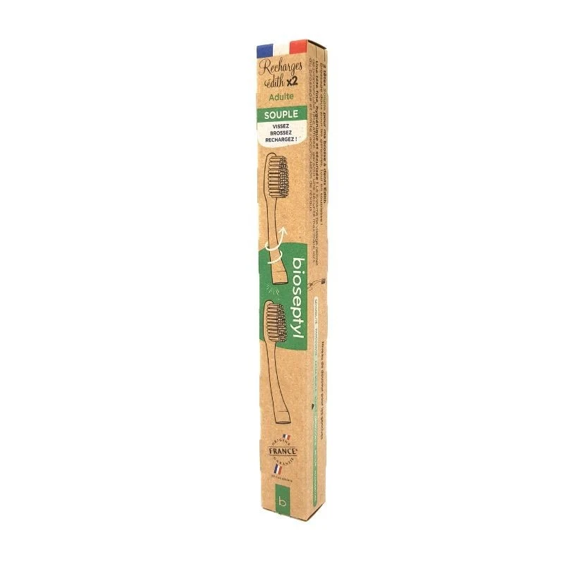 2 Cabezales de reemplazo cepillo Edith- Soft Bioseptyl