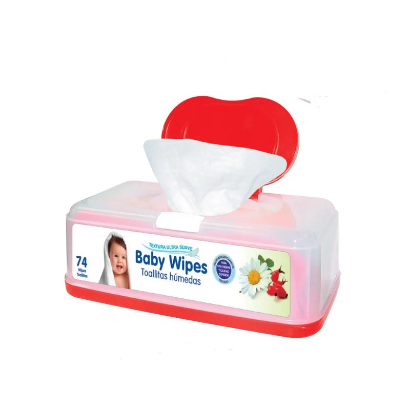 toallitas rosa mosqueta y camomila x 74 dispensador